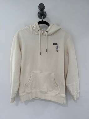 SANA Skeleton Embroidered Hoodie Cream Size S